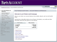 パーティポーカー My Account